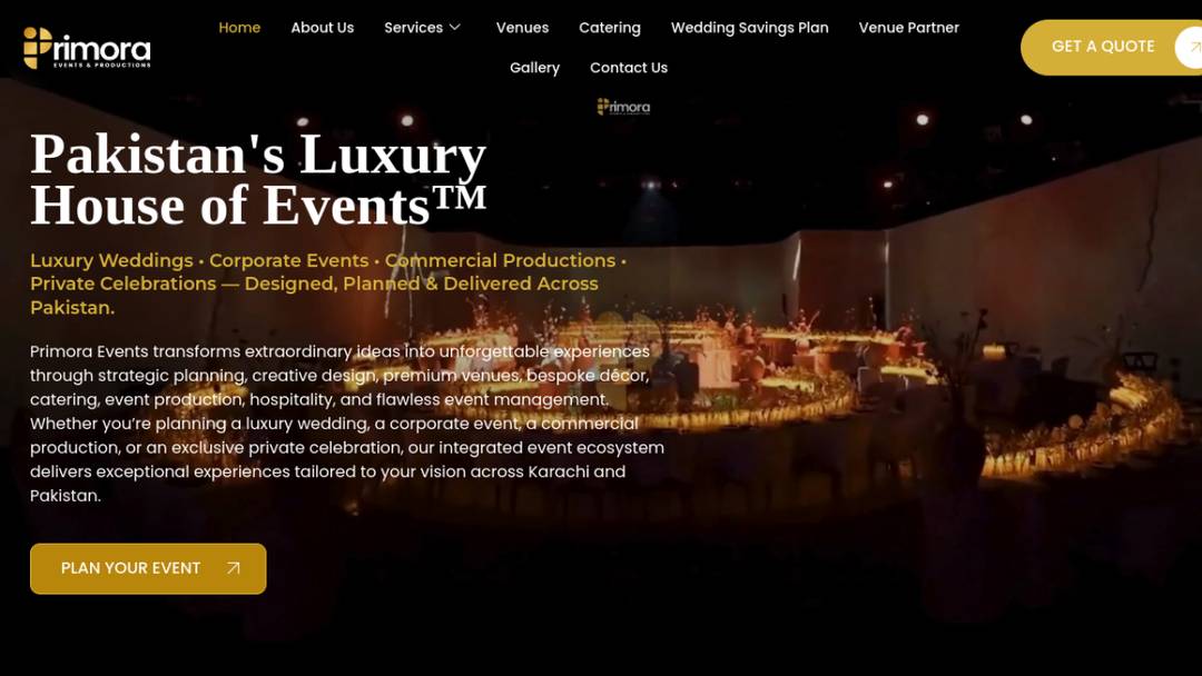 Primora Events โ Luxury Event Management