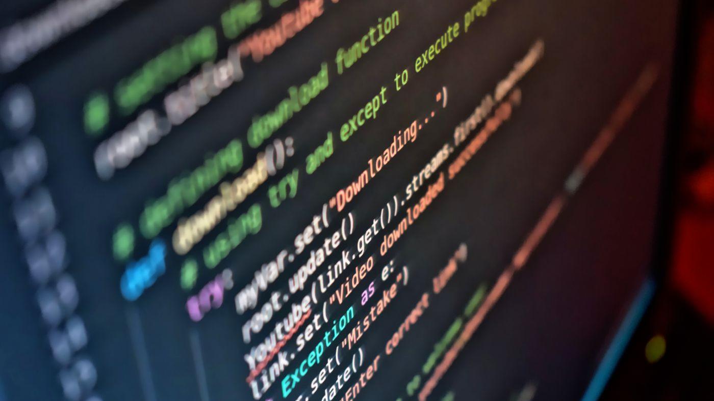 Developer building custom software